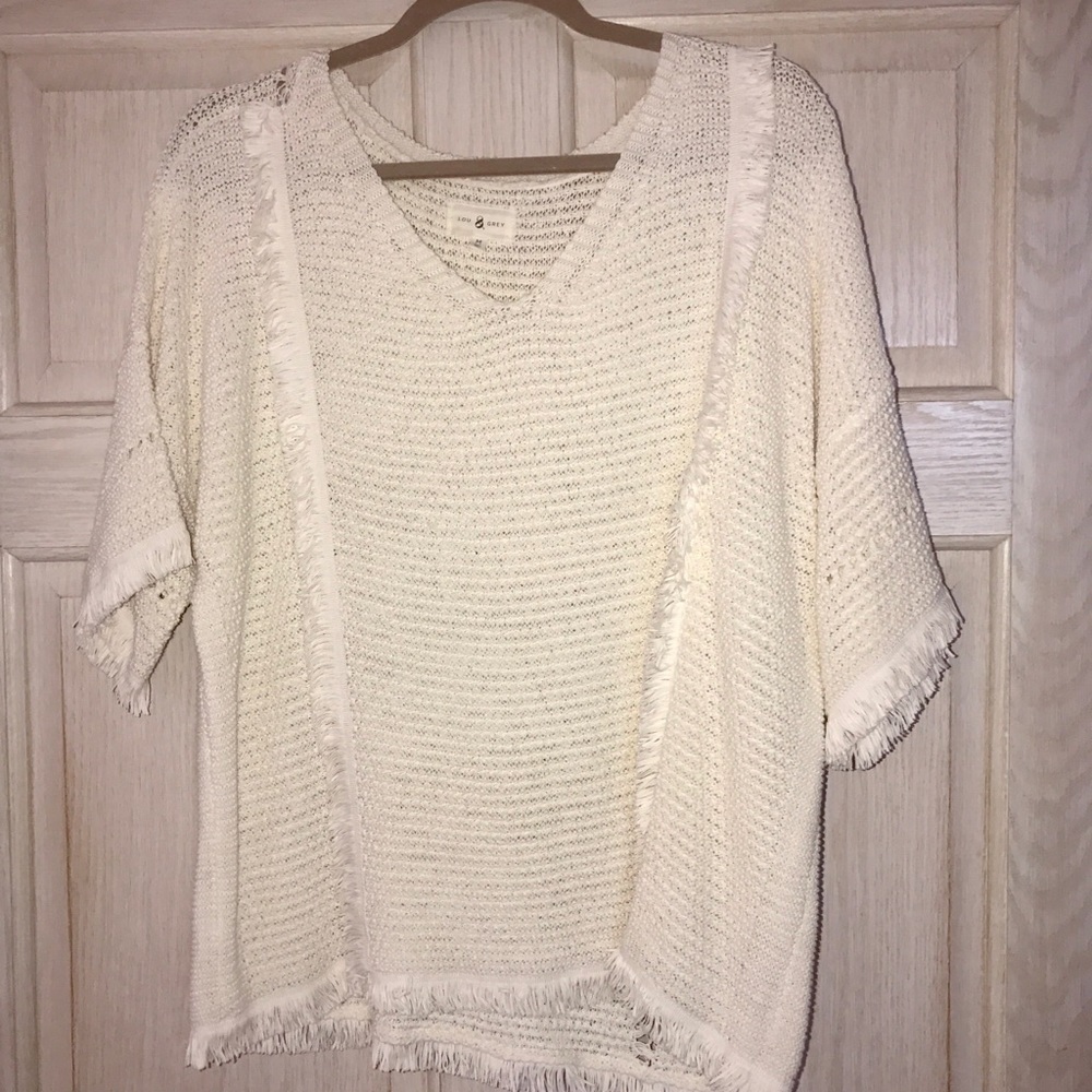 Lou & Grey Fringe Sweater